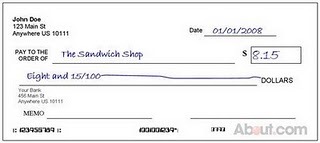 How do you properly write a check